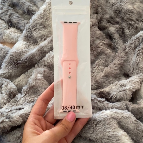 Apple Accessories - Baby pink Apple Watch Sport silicone band